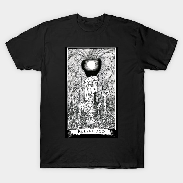 Falsehood - The Tarot Restless T-Shirt by WinslowDumaine